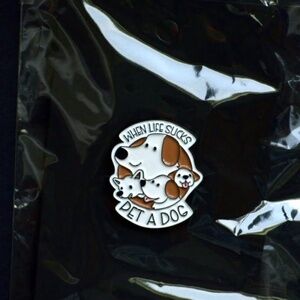 Pack of 5 Brand New/Packaged Dog (with one fox) Pin Collection